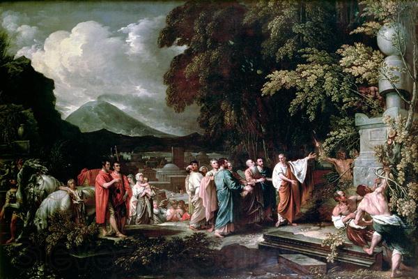 Benjamin West Cicero and the magistrates discovering the tomb of Archimedes Norge oil painting art